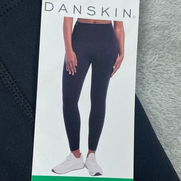 Danskin Pants - Danskin High Rise Brushed Legging XL Black Salt Recycled Polyester d0846